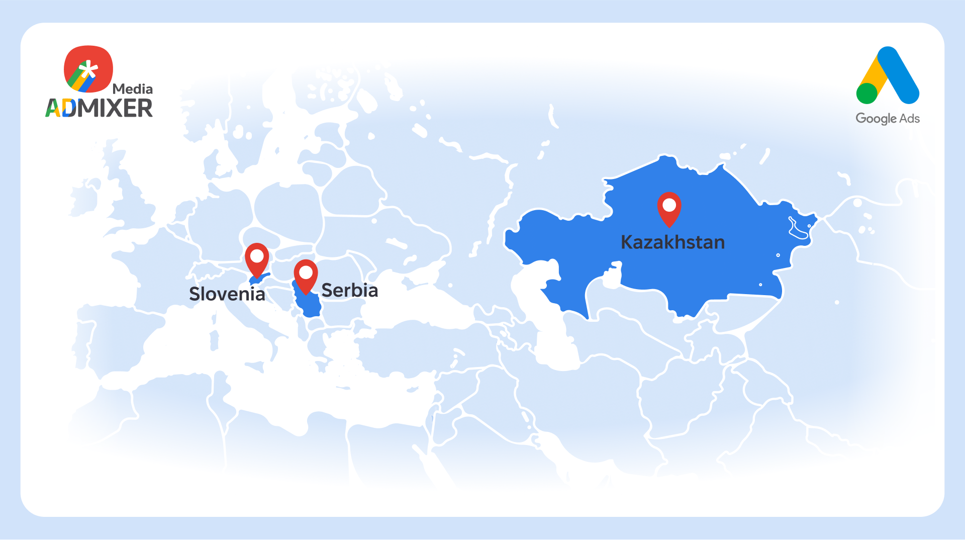 Google appoints Admixer Media as the Official Media Sales Representative in Kazakhstan, Slovenia, and Serbia